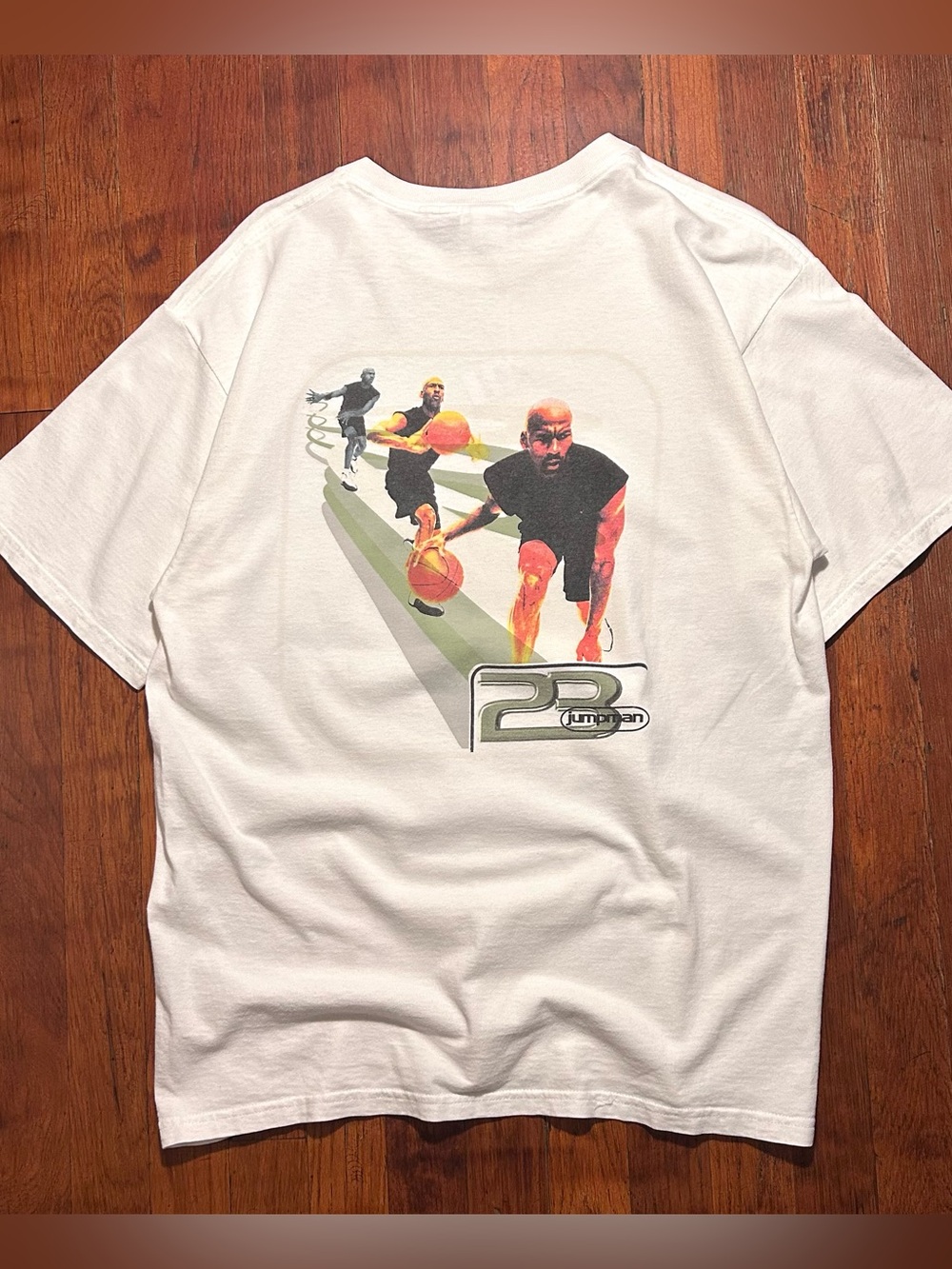 Vintage ‘90s Nike Michael Jordan Jumpman Double Sided Graphic White T-shirt M